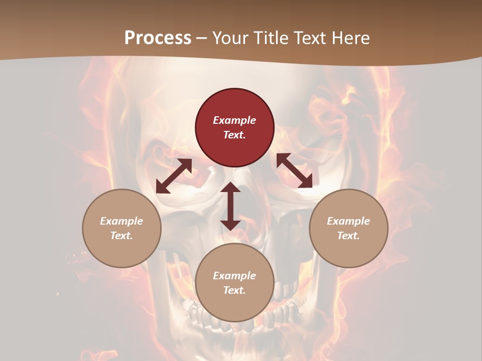 Fire Nature Nightmare PowerPoint Template