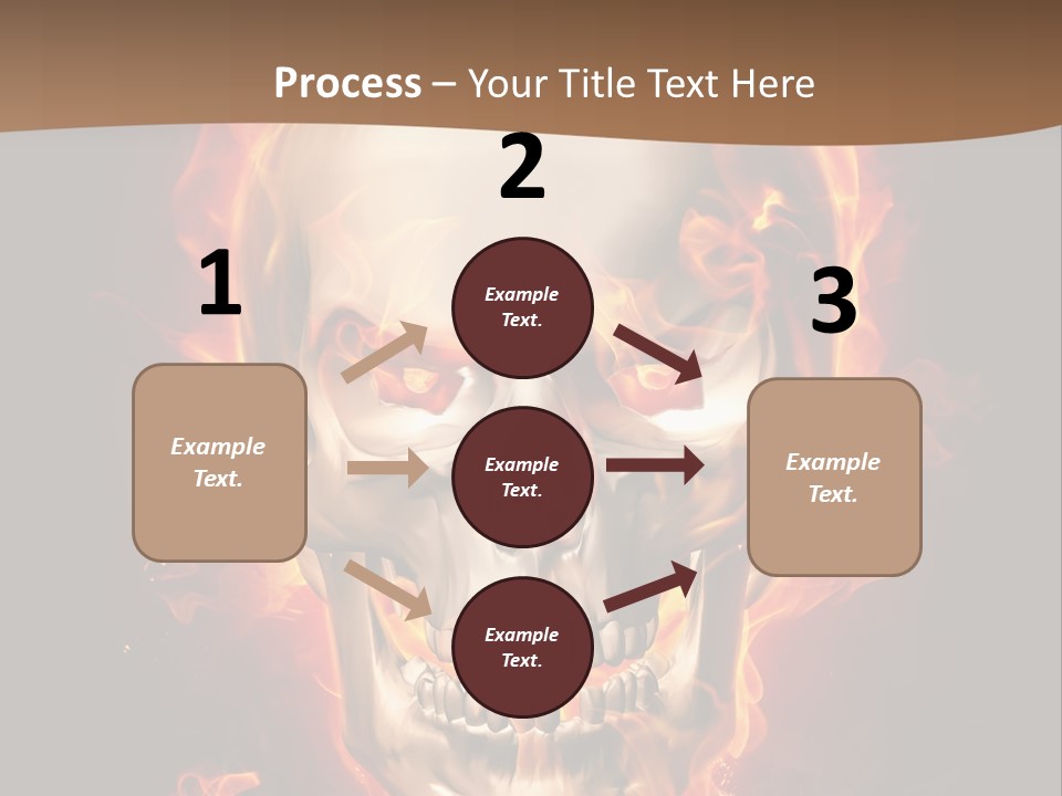 Fire Nature Nightmare PowerPoint Template