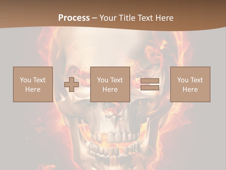 Fire Nature Nightmare PowerPoint Template