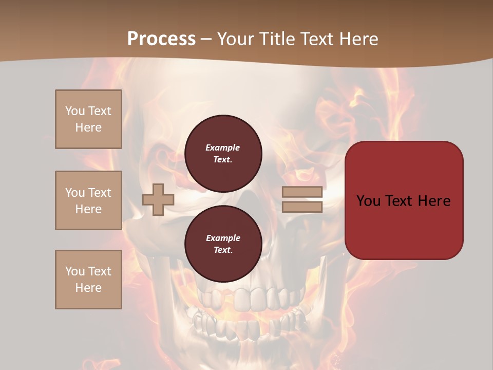 Fire Nature Nightmare PowerPoint Template