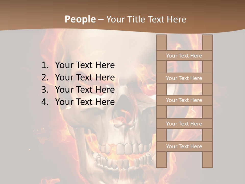Fire Nature Nightmare PowerPoint Template
