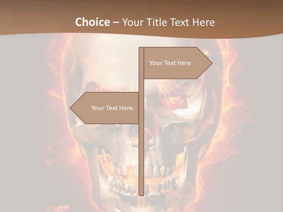 Fire Nature Nightmare PowerPoint Template