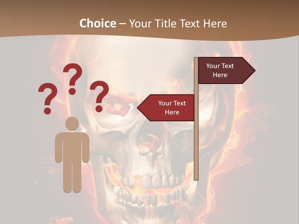 Fire Nature Nightmare PowerPoint Template