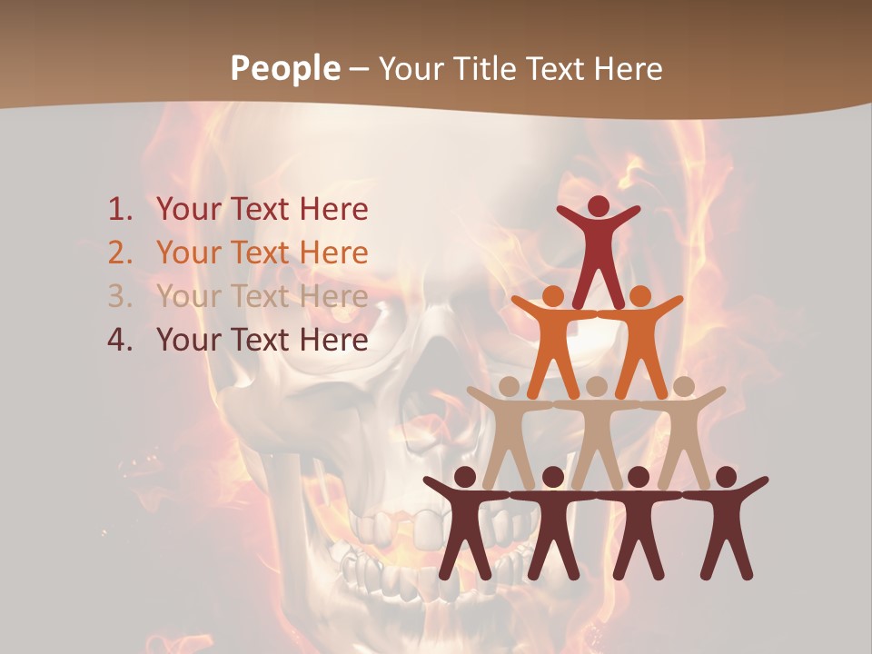 Fire Nature Nightmare PowerPoint Template