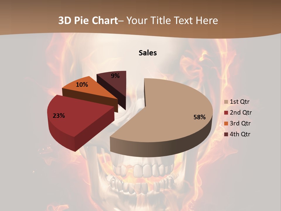 Fire Nature Nightmare PowerPoint Template