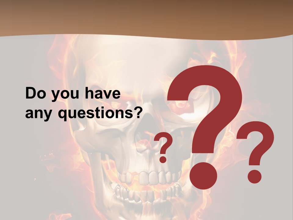 Fire Nature Nightmare PowerPoint Template