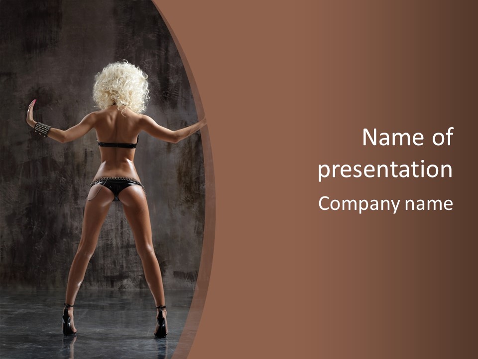 Posing One Dance PowerPoint Template