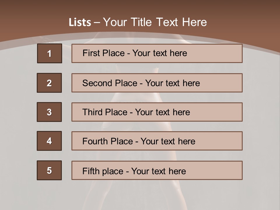 Posing One Dance PowerPoint Template