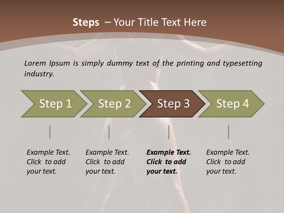 Posing One Dance PowerPoint Template