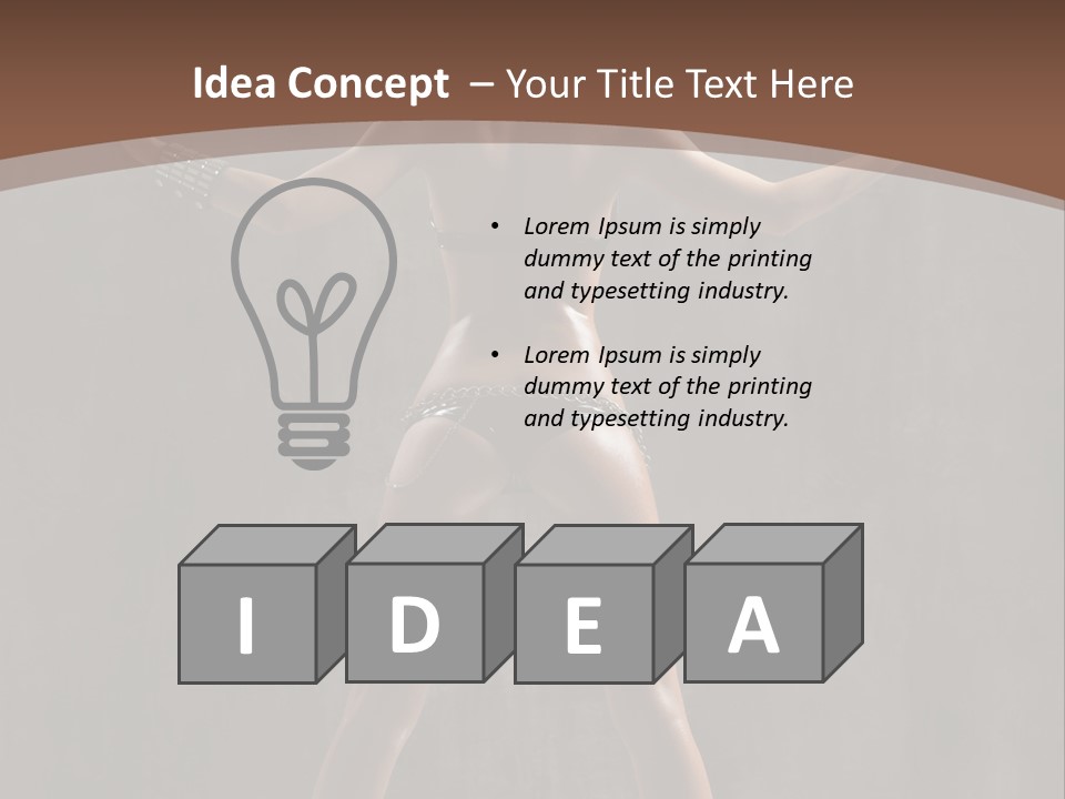 Posing One Dance PowerPoint Template