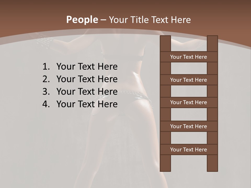 Posing One Dance PowerPoint Template