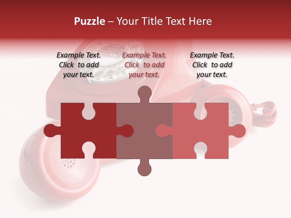 Global Answering Red PowerPoint Template