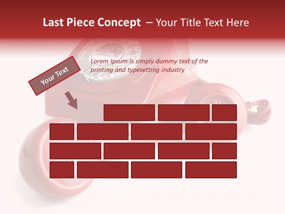 Global Answering Red PowerPoint Template