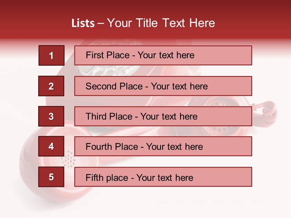 Global Answering Red PowerPoint Template