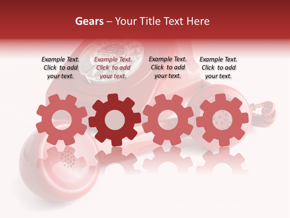 Global Answering Red PowerPoint Template