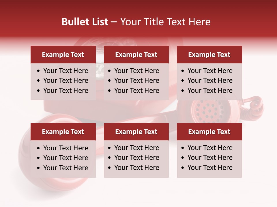 Global Answering Red PowerPoint Template