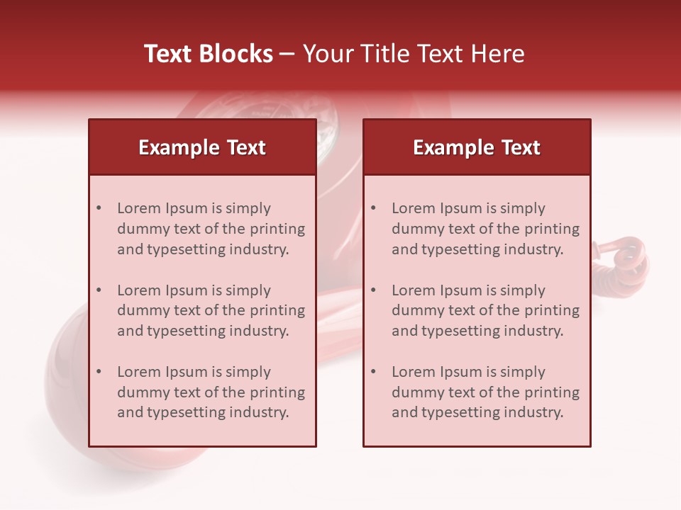 Global Answering Red PowerPoint Template