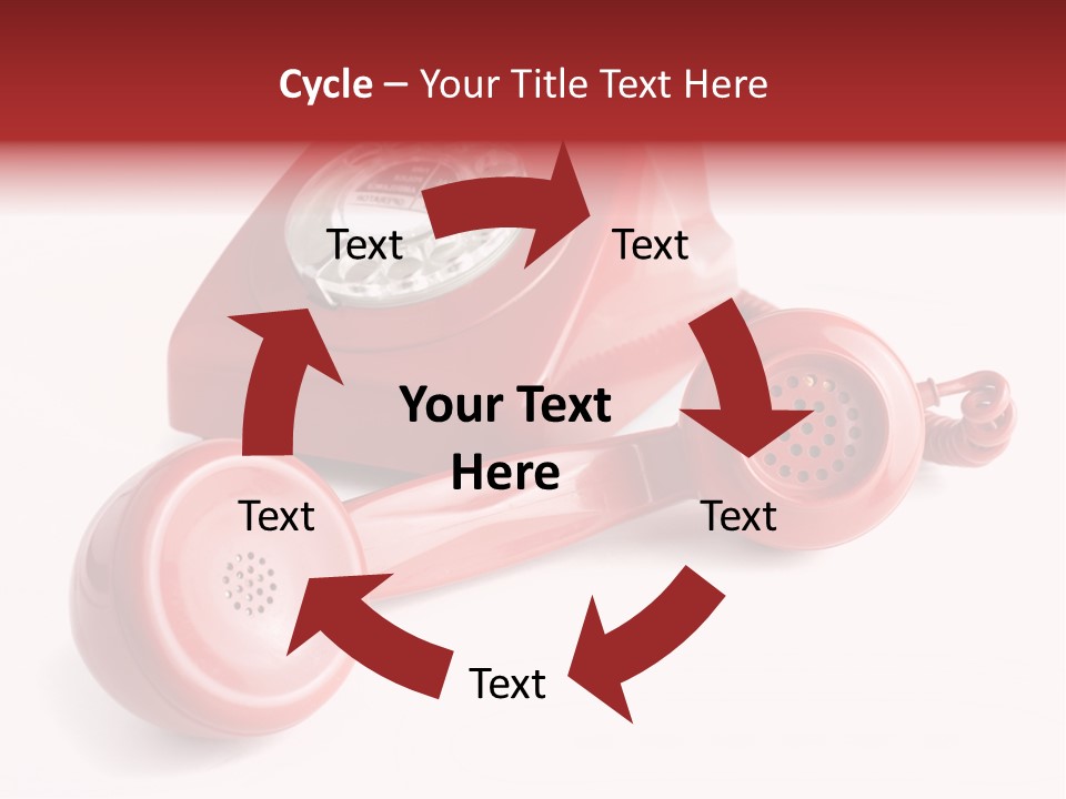 Global Answering Red PowerPoint Template