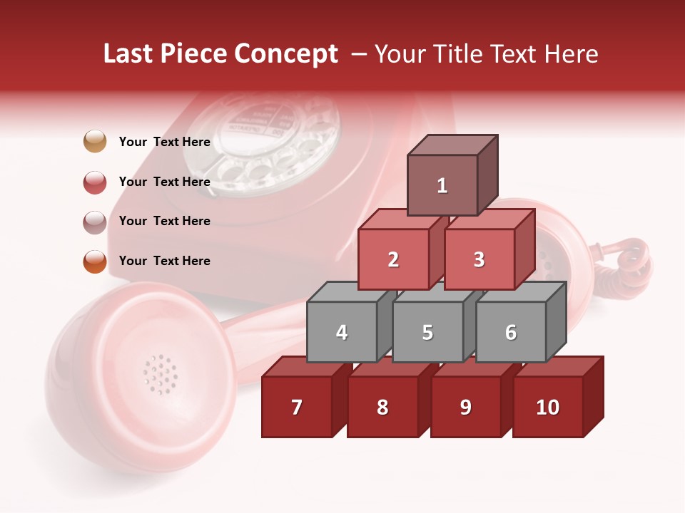 Global Answering Red PowerPoint Template