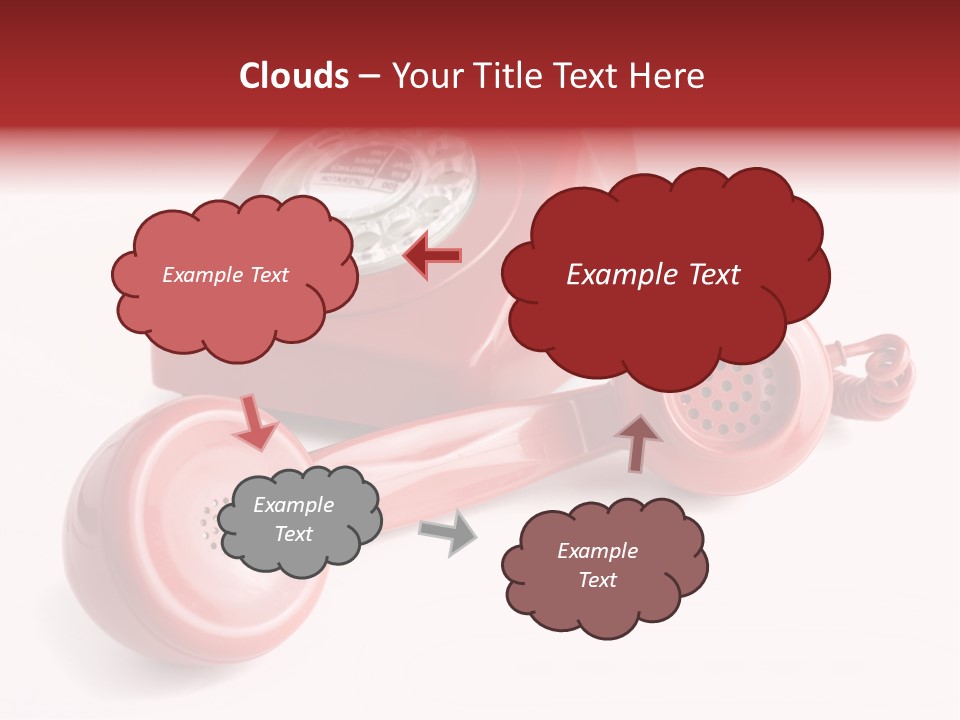 Global Answering Red PowerPoint Template