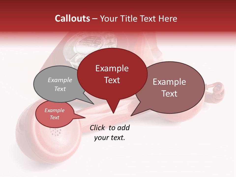 Global Answering Red PowerPoint Template
