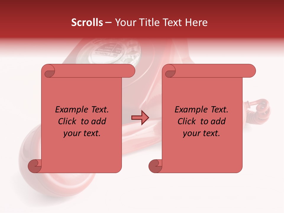 Global Answering Red PowerPoint Template