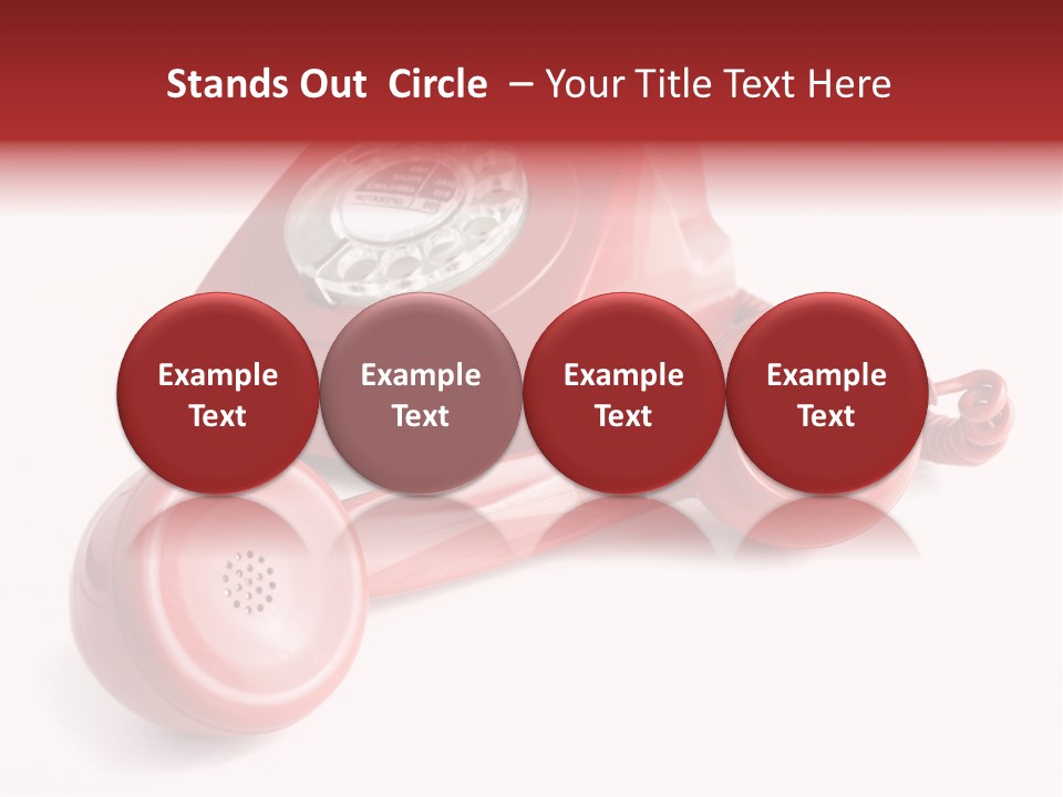 Global Answering Red PowerPoint Template