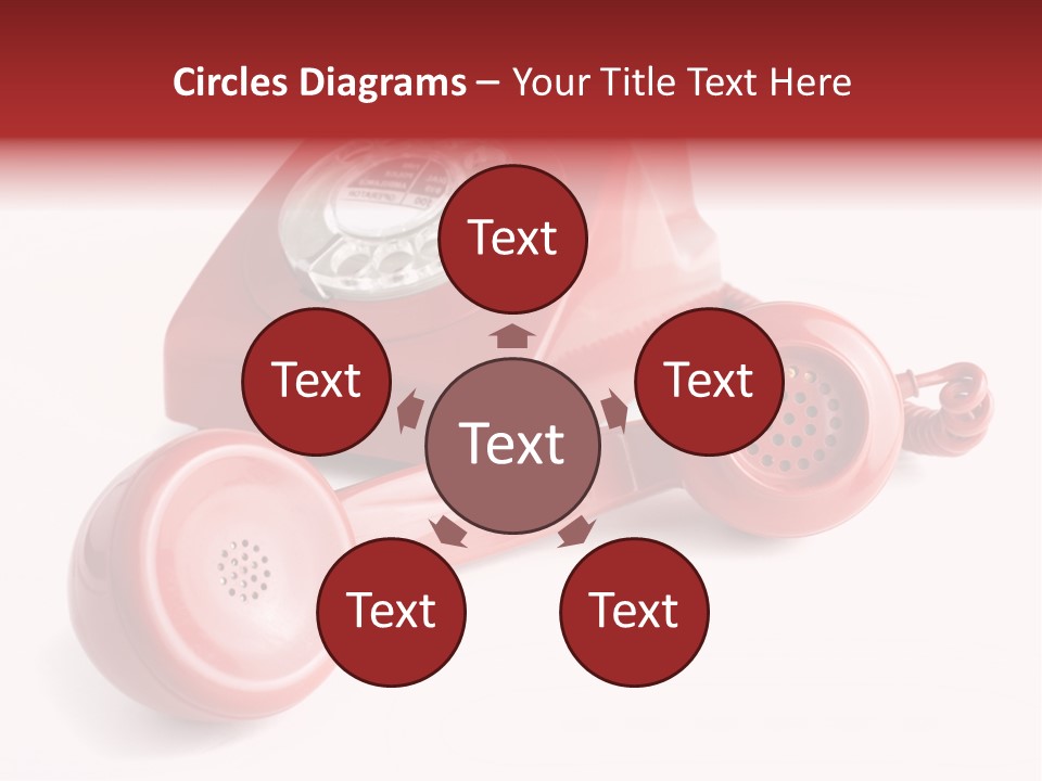 Global Answering Red PowerPoint Template