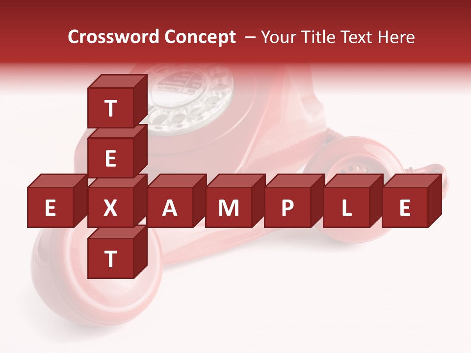 Global Answering Red PowerPoint Template