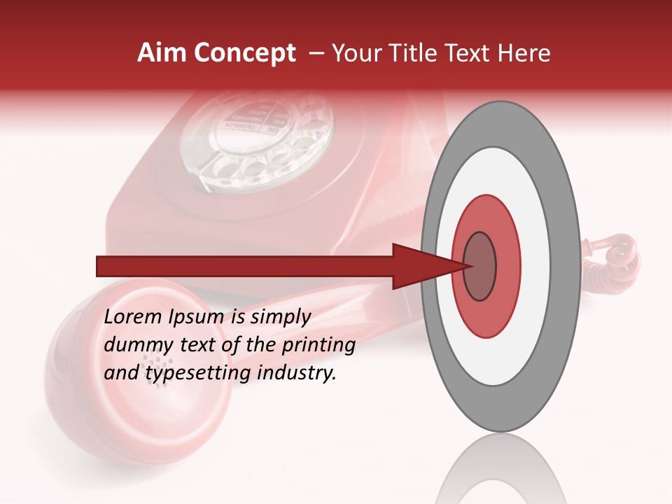 Global Answering Red PowerPoint Template