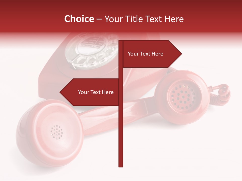 Global Answering Red PowerPoint Template