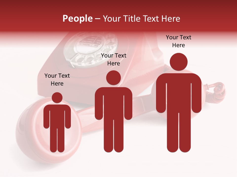 Global Answering Red PowerPoint Template