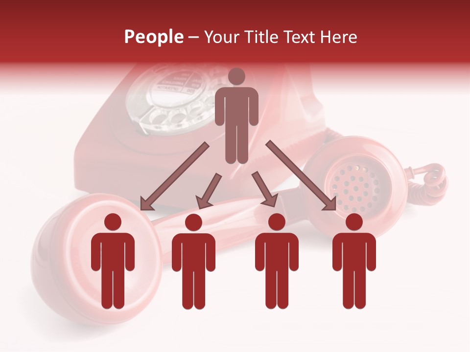 Global Answering Red PowerPoint Template