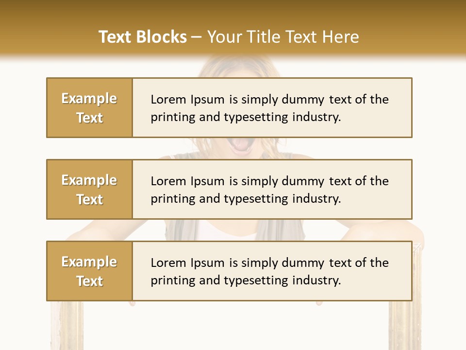 Caucasian Health Healthy PowerPoint Template