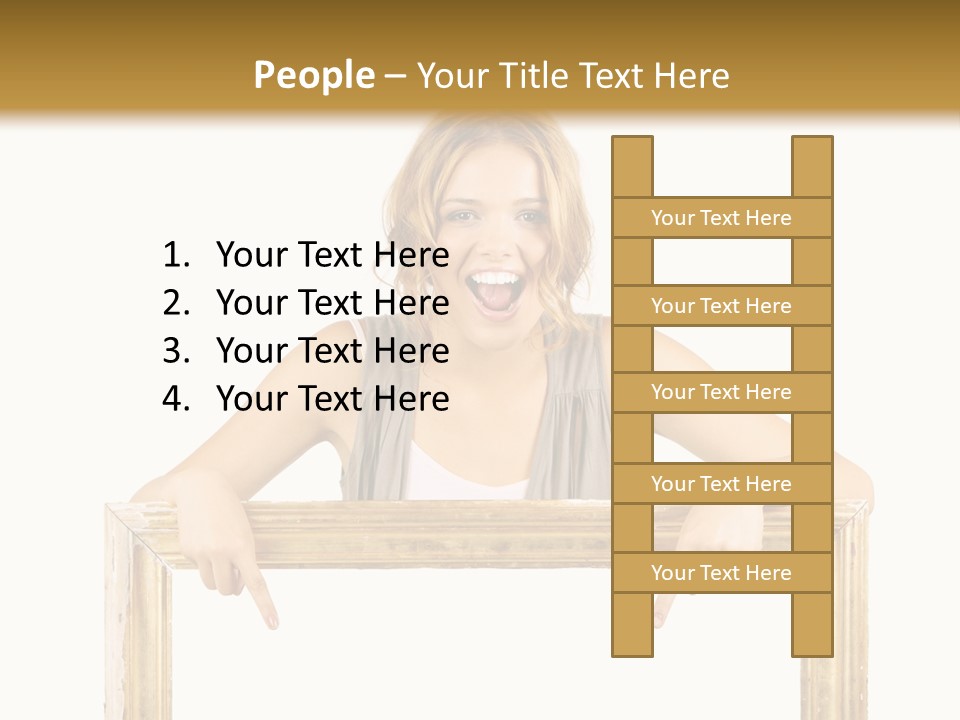 Caucasian Health Healthy PowerPoint Template