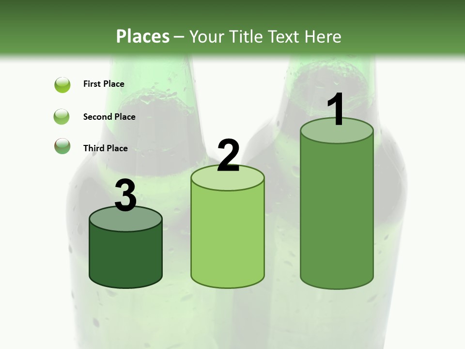 White Water Bottle PowerPoint Template