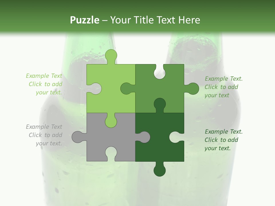 White Water Bottle PowerPoint Template