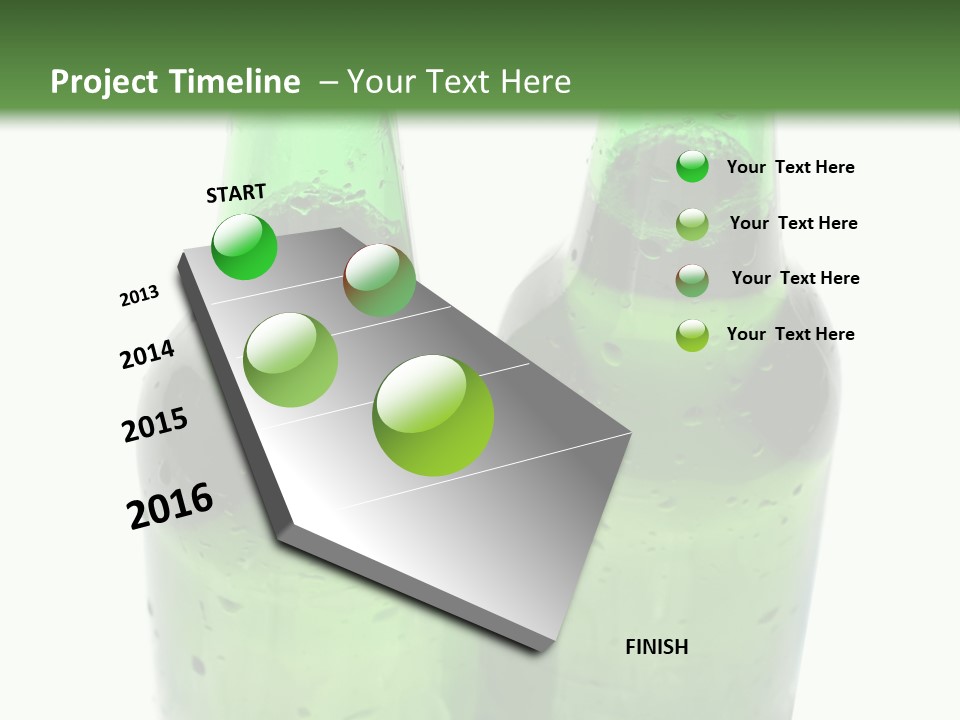 White Water Bottle PowerPoint Template