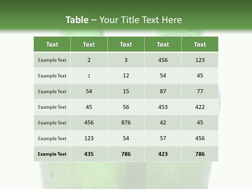 White Water Bottle PowerPoint Template