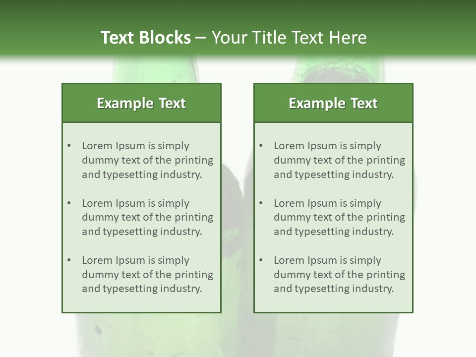 White Water Bottle PowerPoint Template