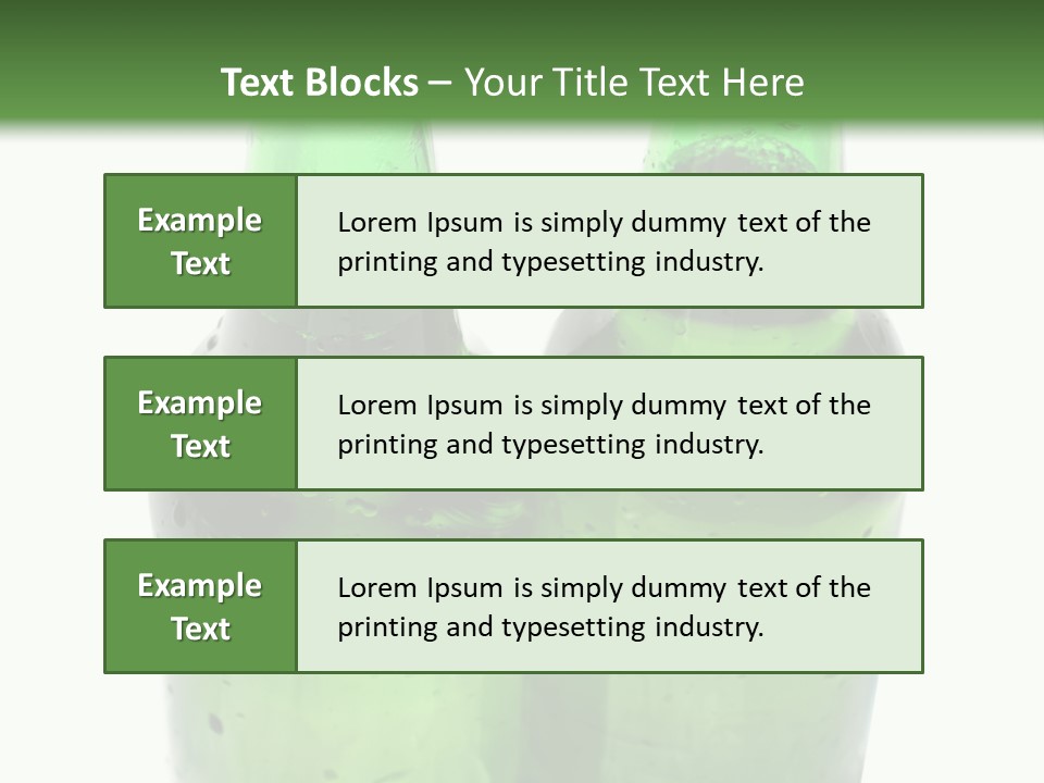 White Water Bottle PowerPoint Template