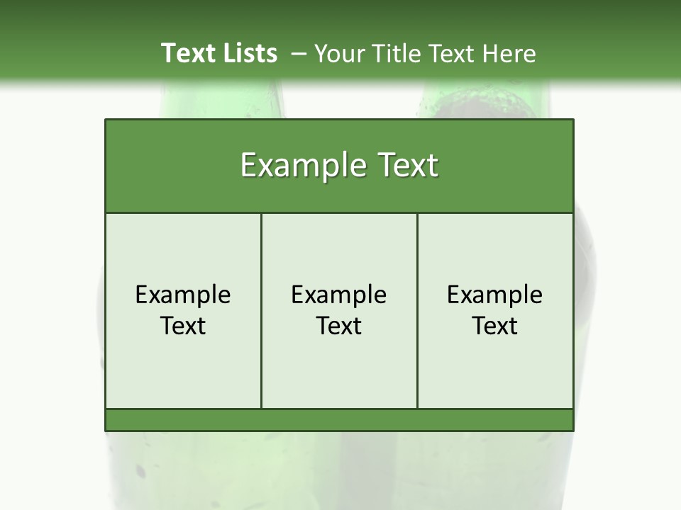 White Water Bottle PowerPoint Template