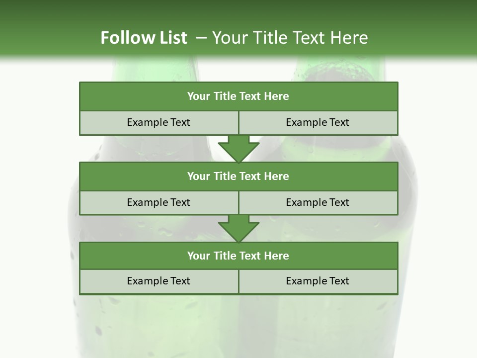 White Water Bottle PowerPoint Template