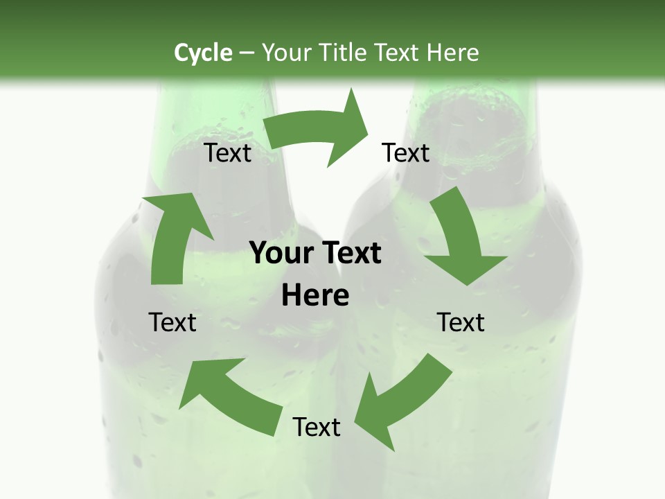 White Water Bottle PowerPoint Template