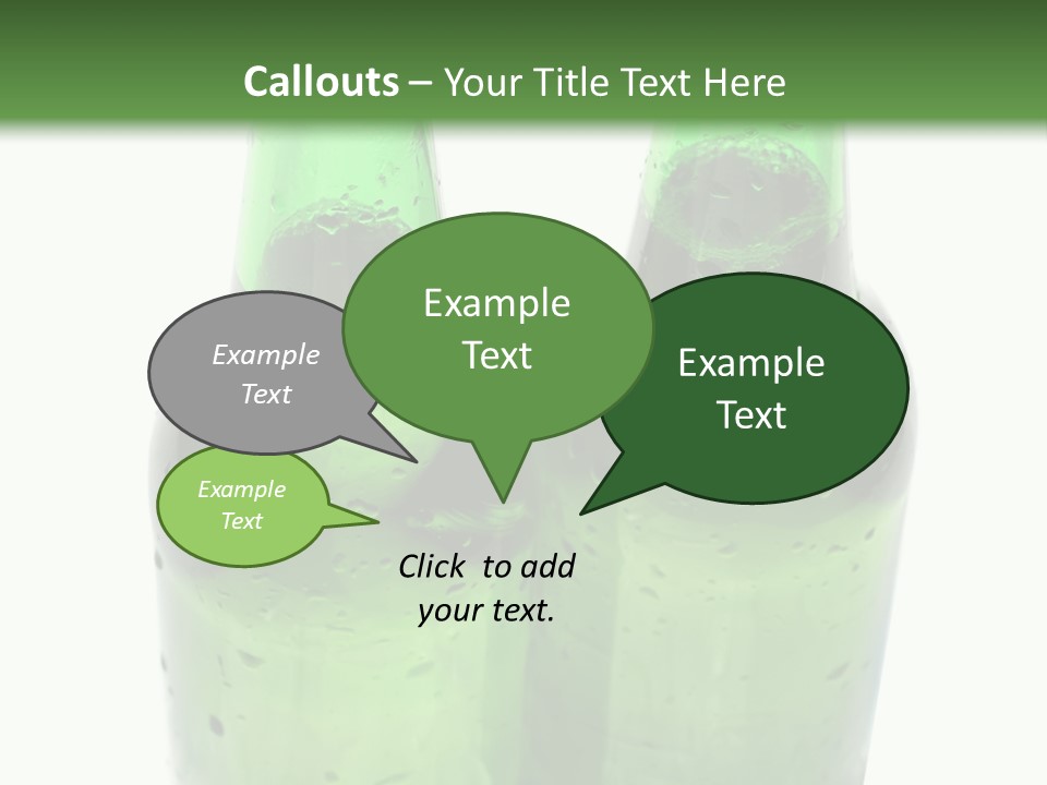 White Water Bottle PowerPoint Template