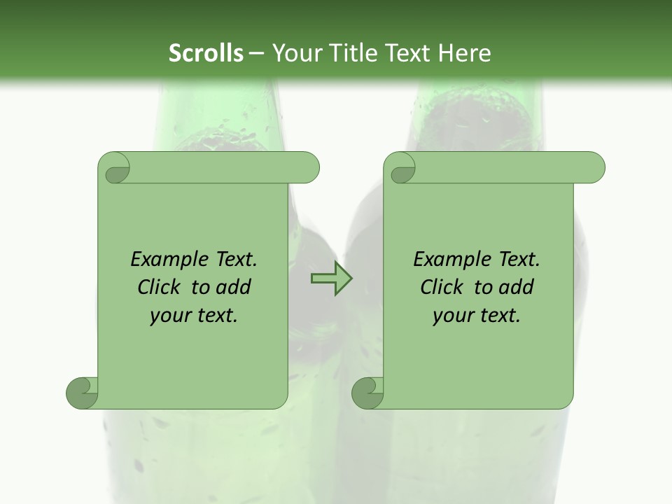 White Water Bottle PowerPoint Template