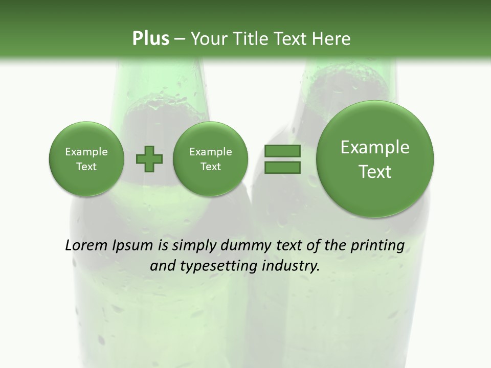 White Water Bottle PowerPoint Template