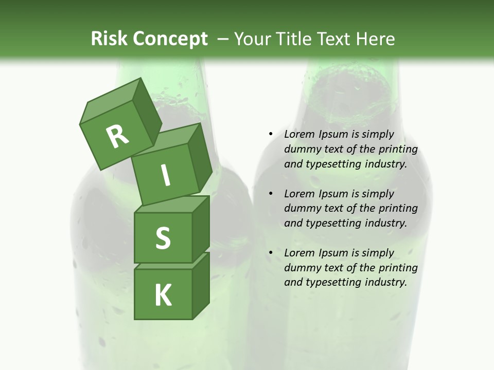 White Water Bottle PowerPoint Template