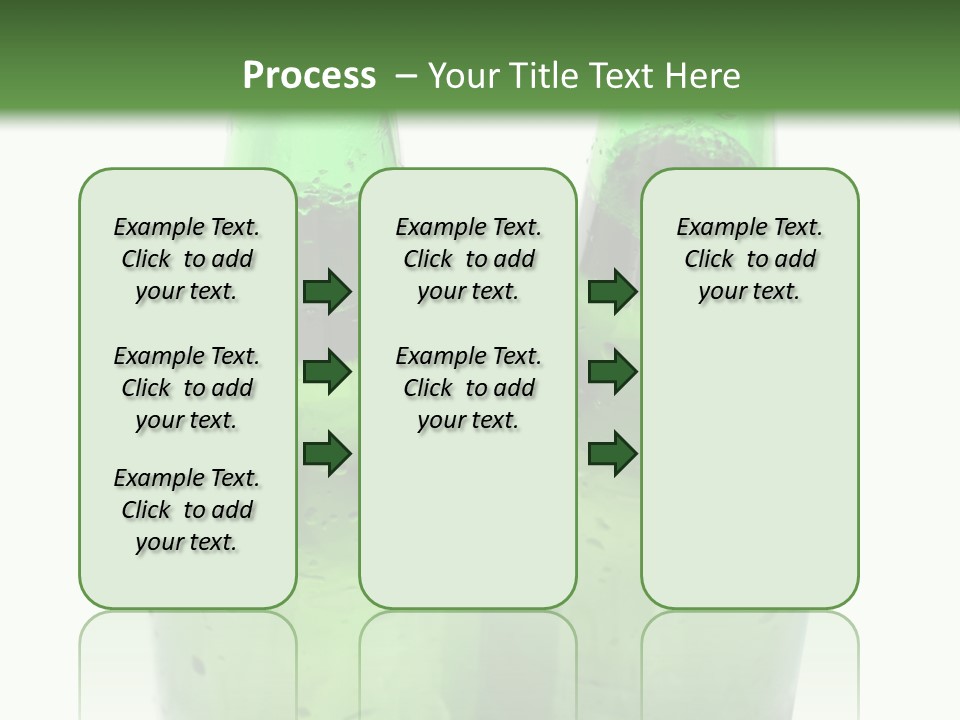 White Water Bottle PowerPoint Template