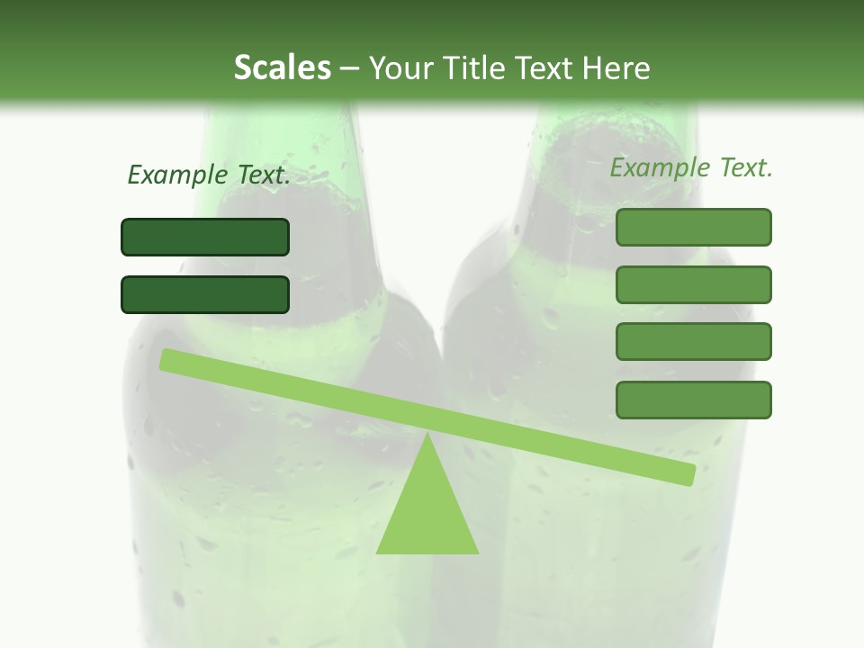 White Water Bottle PowerPoint Template